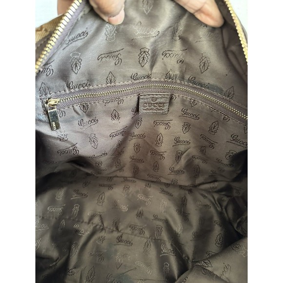 GUCCI  Babushka bag, Need Small Repair To Grommet, Some Slight Discolorations - Picture 15 of 16